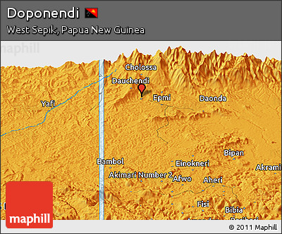 Political Panoramic Map of Doponendi