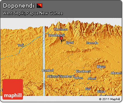 Political Panoramic Map of Doponendi