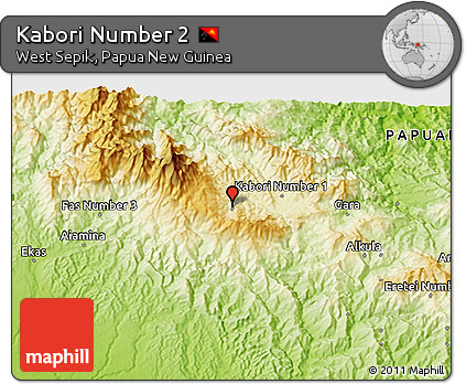 Physical 3D Map of Kabori Number 2