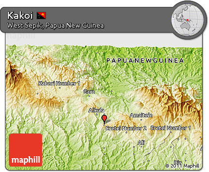 Physical 3D Map of Kakoi