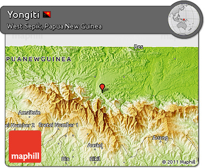 Physical 3D Map of Yongiti