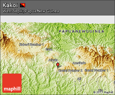 Physical 3D Map of Kakoi