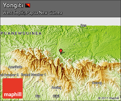 Physical 3D Map of Yongiti
