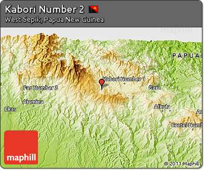 Physical 3D Map of Kabori Number 2
