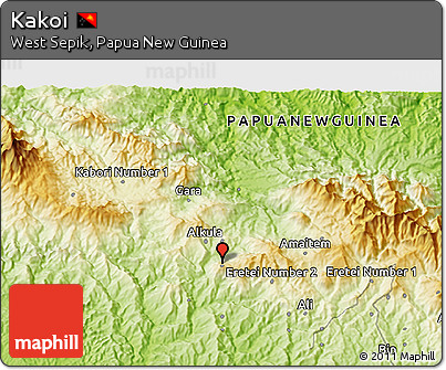 Physical 3D Map of Kakoi