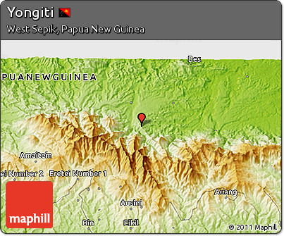Physical 3D Map of Yongiti
