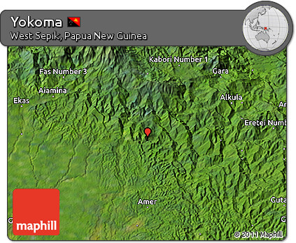 Satellite 3D Map of Yokoma