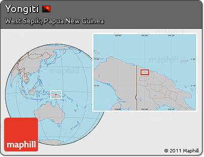 Gray Location Map of Yongiti