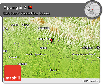 Physical 3D Map of Apangai 2