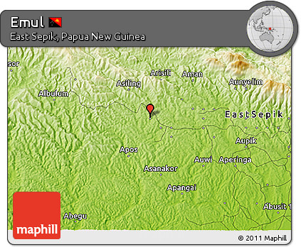 Physical 3D Map of Emul