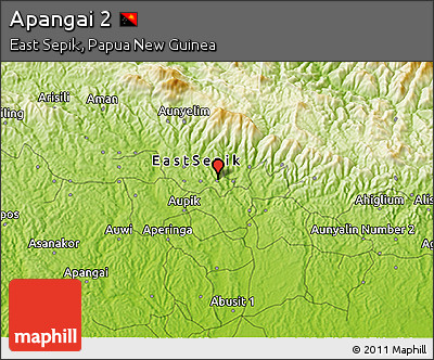 Physical 3D Map of Apangai 2