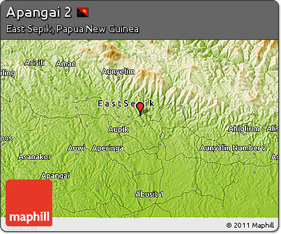 Physical 3D Map of Apangai 2
