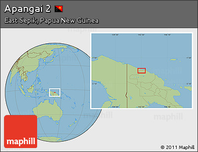 Savanna Style Location Map of Apangai 2