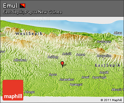 Physical Panoramic Map of Emul