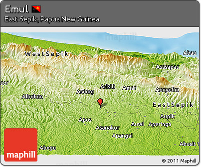 Physical Panoramic Map of Emul