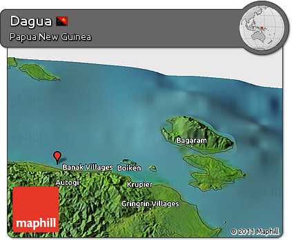 Satellite 3D Map of Dagua
