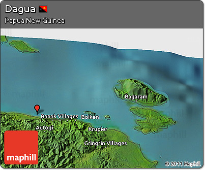 Satellite 3D Map of Dagua
