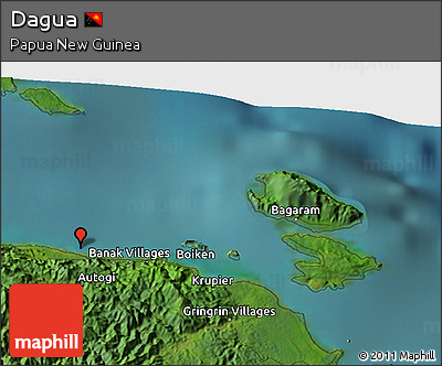 Satellite 3D Map of Dagua