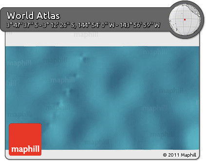 Satellite 3D Map of the Area around 3° 30' 2" S, 144° 25' 30" W
