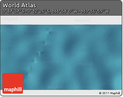 Satellite 3D Map of the Area around 3° 30' 2" S, 144° 25' 30" W