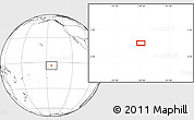 Blank Location Map of the area around 3° 30' 2" S, 144° 25' 30" W
