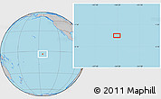 Gray Location Map of the area around 3° 30' 2" S, 144° 25' 30" W