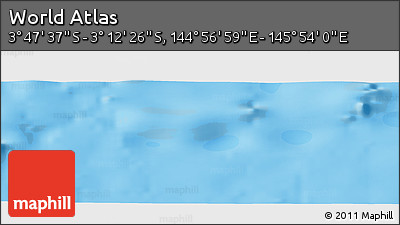 Political Panoramic Map of the Area around 3° 30' 2" S, 145° 25' 30" E