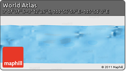 Political Panoramic Map of the Area around 3° 30' 2" S, 145° 25' 30" E