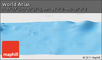 Physical Panoramic Map of the Area around 3° 30' 2" S, 146° 16' 30" E