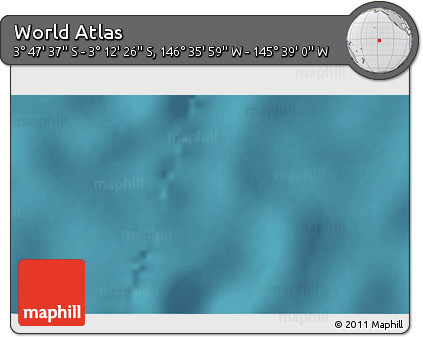 Satellite 3D Map of the Area around 3° 30' 2" S, 146° 7' 30" W