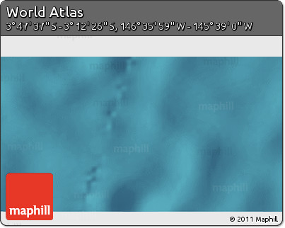 Satellite 3D Map of the Area around 3° 30' 2" S, 146° 7' 30" W