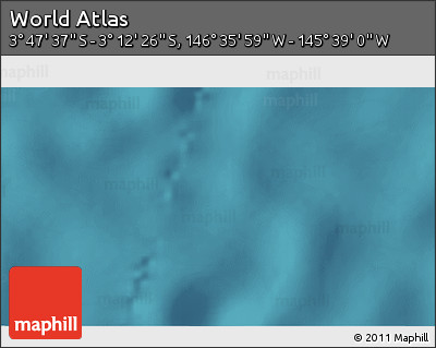 Satellite 3D Map of the Area around 3° 30' 2" S, 146° 7' 30" W