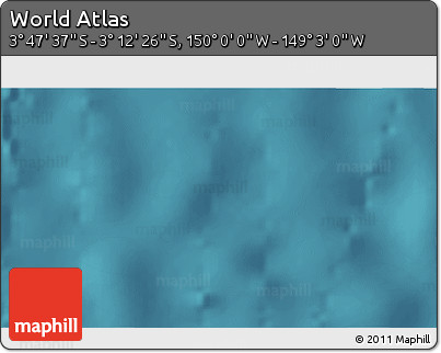 Satellite 3D Map of the Area around 3° 30' 2" S, 149° 31' 30" W
