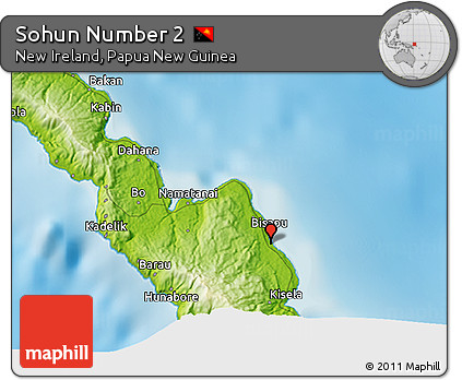 Physical 3D Map of Sohun Number 2