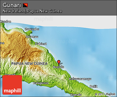 Physical 3D Map of Gunari