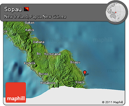 Satellite 3D Map of Sopau