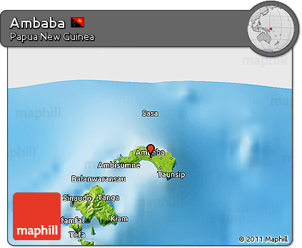 Physical 3D Map of Ambaba