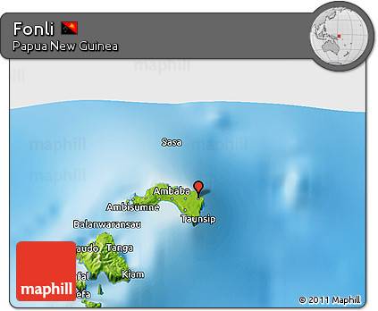 Physical 3D Map of Fonli