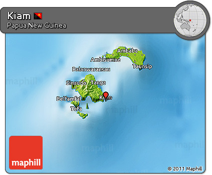 Physical 3D Map of Kiam