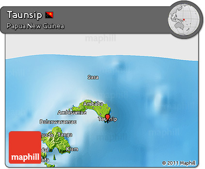 Physical 3D Map of Taunsip