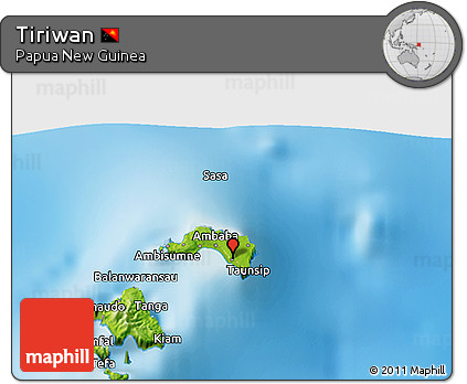 Physical 3D Map of Tiriwan