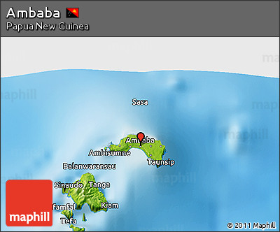 Physical 3D Map of Ambaba