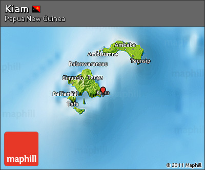 Physical 3D Map of Kiam