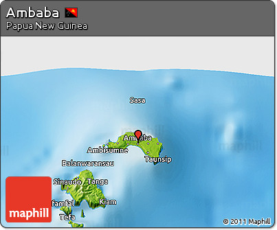 Physical 3D Map of Ambaba