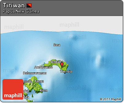 Physical 3D Map of Tiriwan