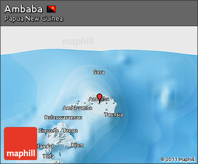 Political 3D Map of Ambaba