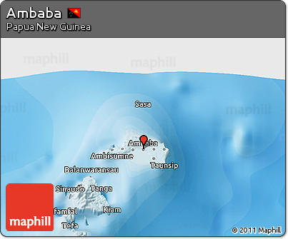 Political 3D Map of Ambaba