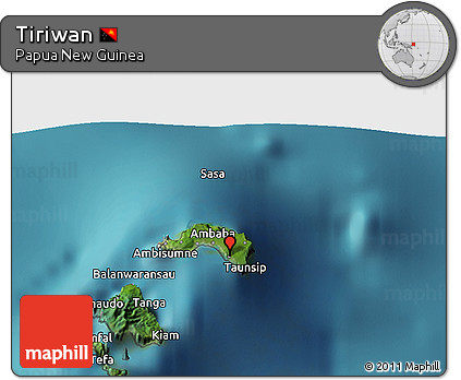Satellite 3D Map of Tiriwan