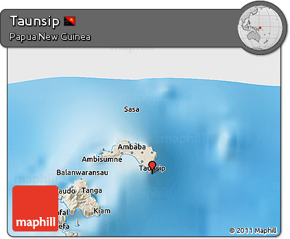 Shaded Relief 3D Map of Taunsip