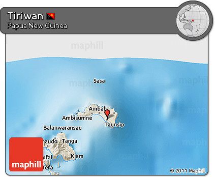Shaded Relief 3D Map of Tiriwan